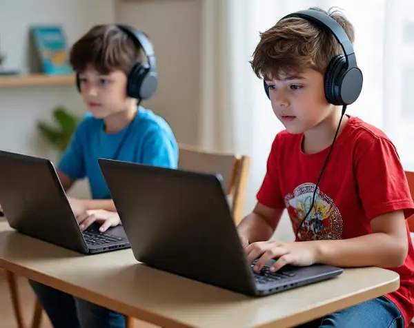 Student learning to read the Quran online step by step