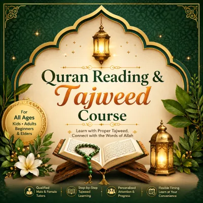 Quran learning program with Tajweed rules for beginners and advanced students